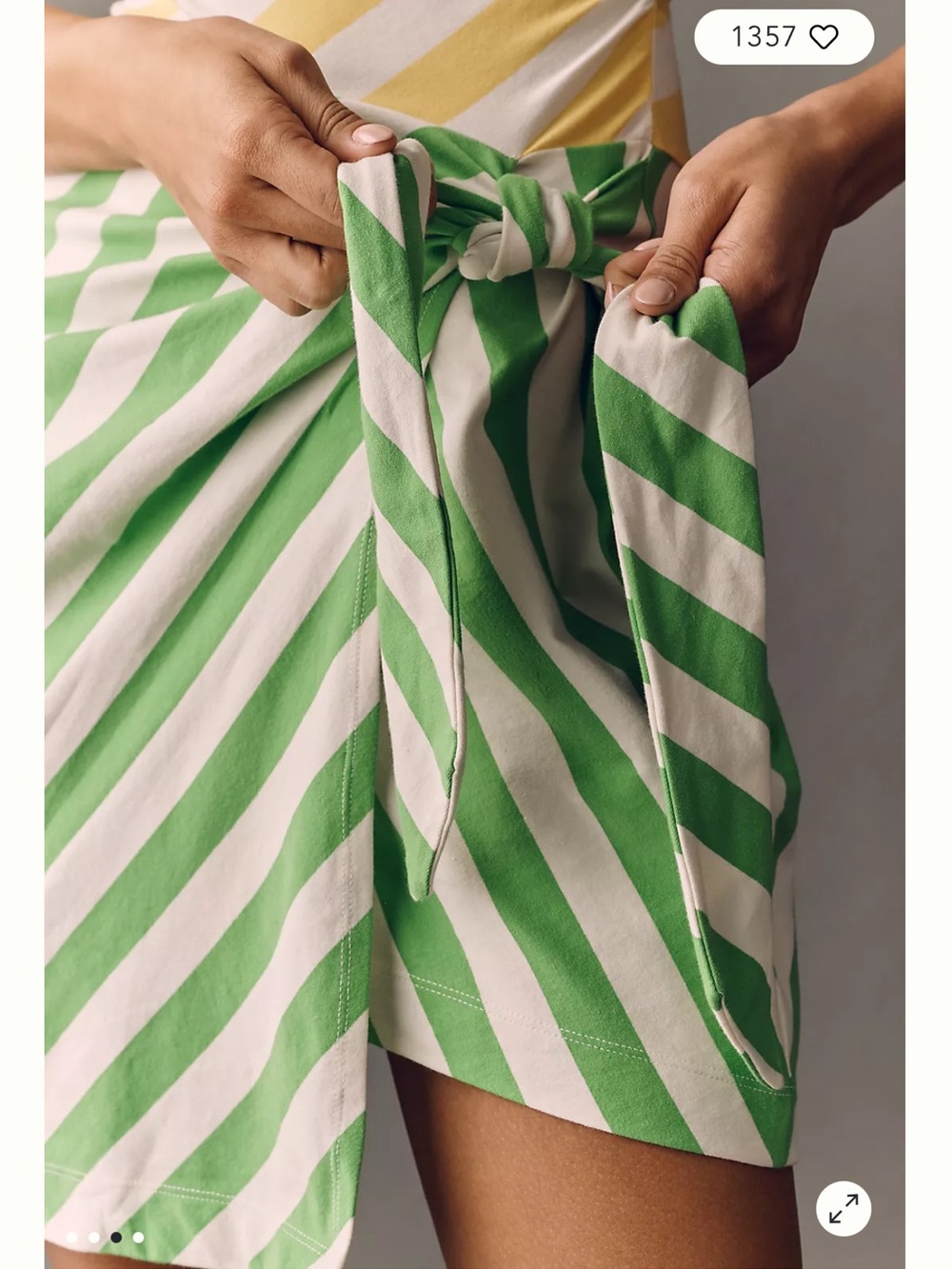 NWT Daily Practice Striped Mini Wrap Dress Size Medium - Picture 3 of 6